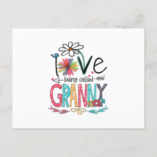 Mutter I Liebe heißt Granny Sonnenblume Geburt Postkarte