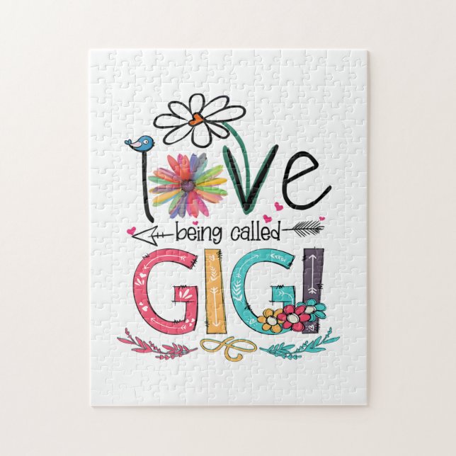 Mutter I Liebe wird als Gigi Sonnenblume Geburtsta (Vertikal)