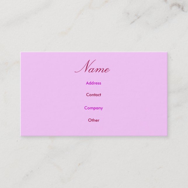 Mutter I Visitenkarte (Vorderseite)