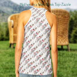 Mutter, in einem Wort Tanktop