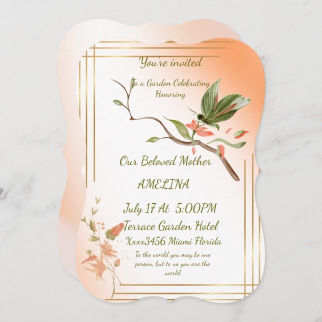 Mutter ist die Welt Karte (Vorne/Hinten)