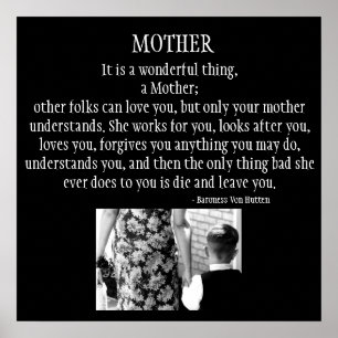 Mutter ist eine wunderbare Sache Poster