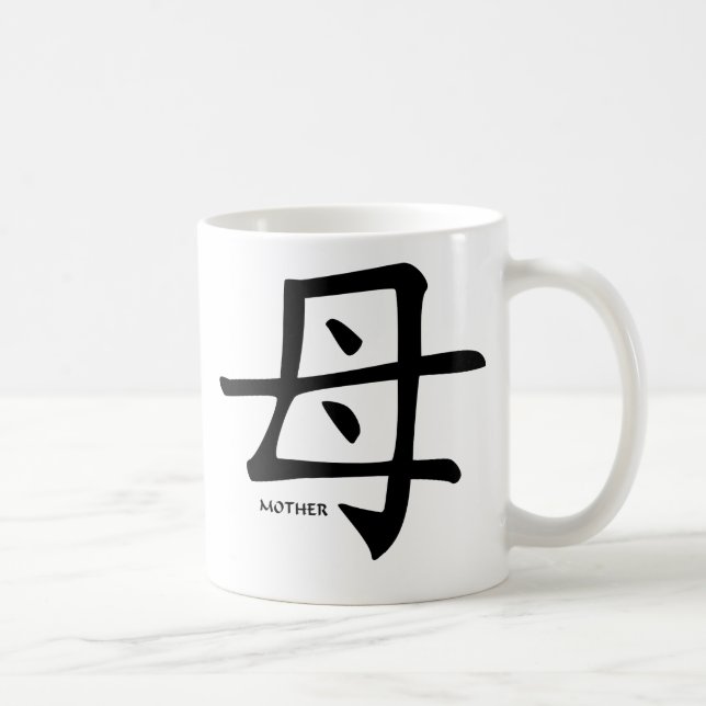 Mutter-Kanji-Tasse Kaffeetasse (Rechts)