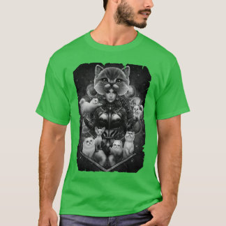Mutter Katze Freunde Gott T-Shirt