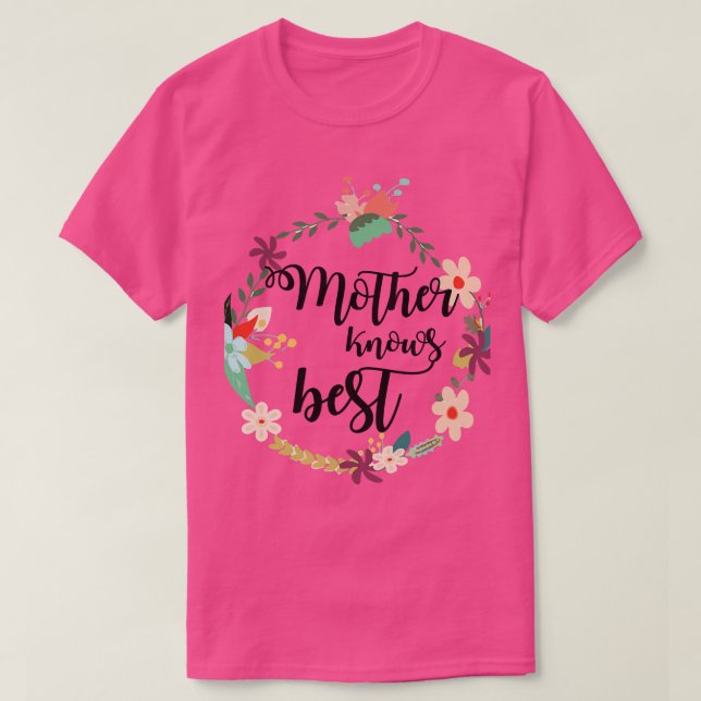 Mütter kennen den besten Muttertag T-Shirt (Design vorne)