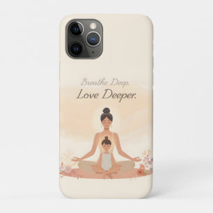 Mutter-Kind-Meditations-Serenity-Kunst Case-Mate iPhone Hülle