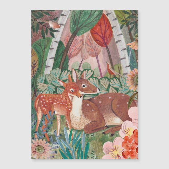 Mutter & Kind Muttertag Magnetkarte (Vorderseite)