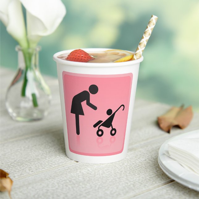 Mutter-Kind-Symbol Pappbecher (Von Creator hochgeladen)