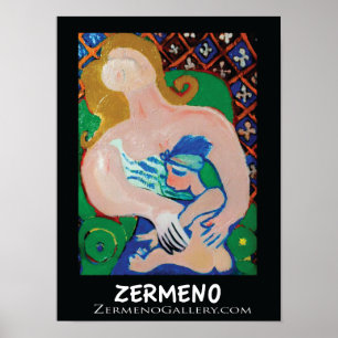 "Mutter & Kind" von Zermeno Poster