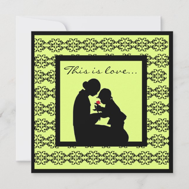 Mutter-KinderAdoptions-Baby-Duschen-Einladungen Einladung (Vorderseite)