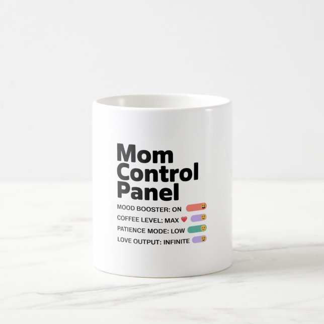 Mutter-Kontrollzentrum-Tasse | Lustiger Muttertag- Kaffeetasse (Mittel)