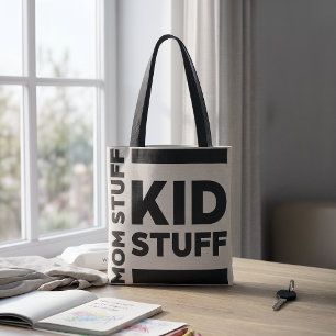 "Mutter-Kram Kinder-Kram" Lustige Minimalistisch Tasche