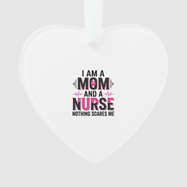 Mutter Krankenschwester Nichts Schreckt Mich Vinta Ornament (Vorderseite)
