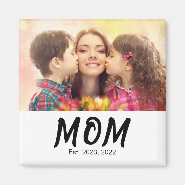 Mutter kreierte Fotogeschenk Magnet (Vorne)