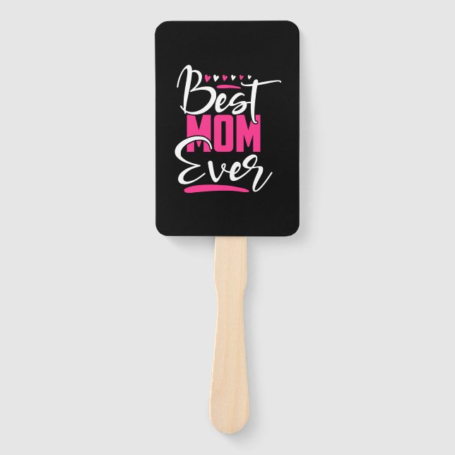 Mutter Kunst Beste Mama je Fächer (Vorderseite)