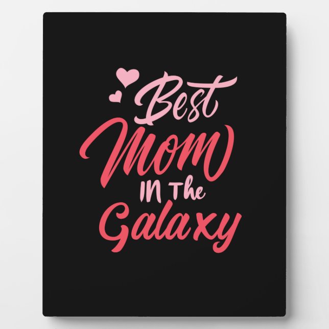 Mutter Kunst Beste Mutter der Galaxie Fotoplatte (Vorderseite)