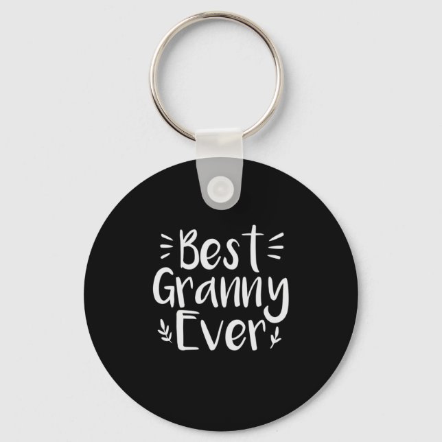 Mutter Kunst Bestes Granny Ever Schlüsselanhänger (Vorderseite)