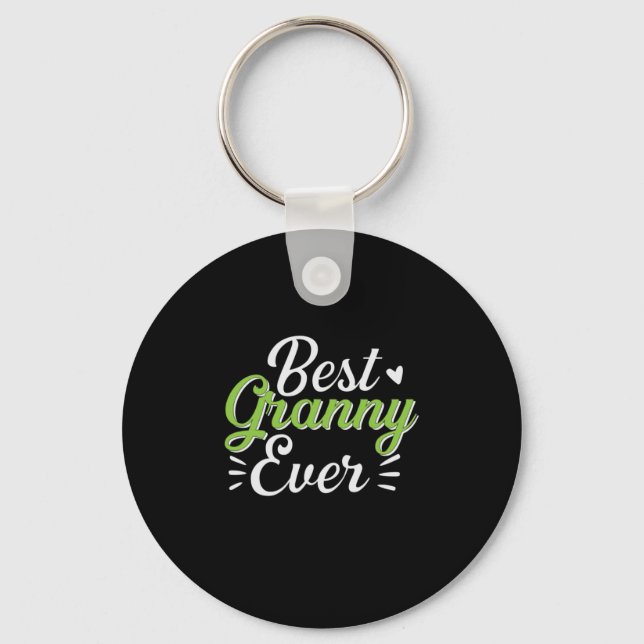 Mutter Kunst Bestes Granny Ever Schlüsselanhänger (Vorderseite)