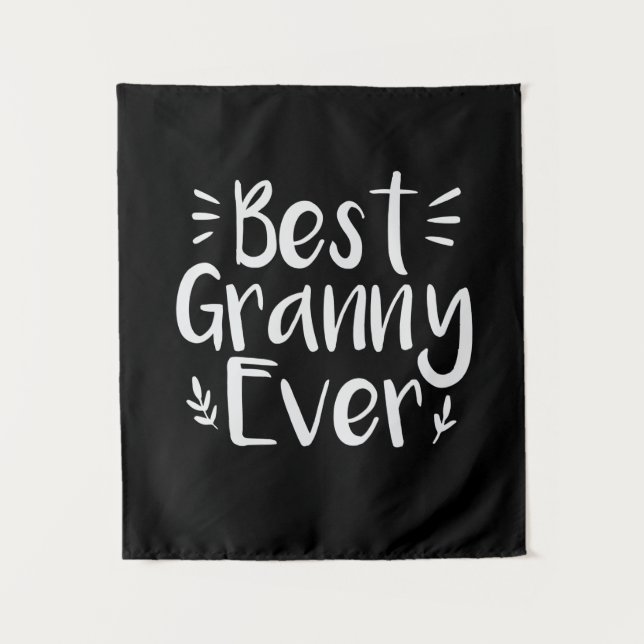Mutter Kunst Bestes Granny Ever Wandteppich (Vorderseite)