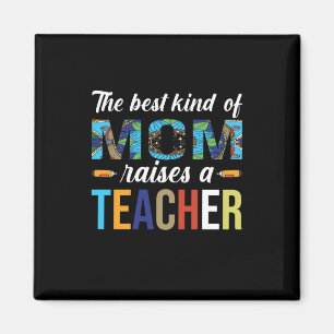 Mutter Kunst die beste Art Mama hebt Lehrer hervor Magnet
