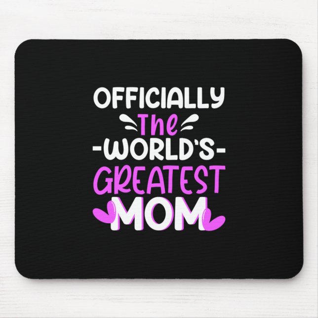 Mutter Kunst Die Beste Mama der Welt Mousepad (Vorne)