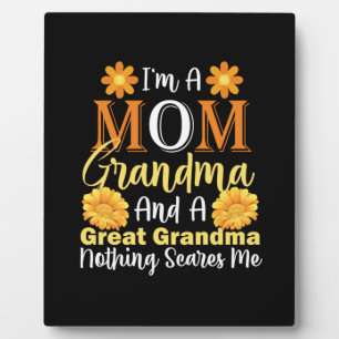 Mutter Kunst eine Mama und ein großes Oma Fotoplatte