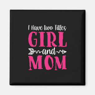 Mutter Kunst Mädchen und Mama Magnet