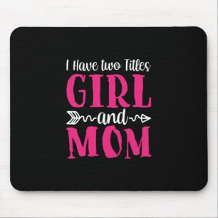 Mutter Kunst Mädchen und Mama Mousepad