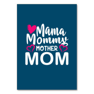 Mutter Kunst Mama Mutti Mutter Tischnummer
