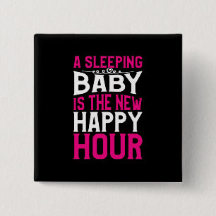 Mutter Kunst Schlafendes Baby ist die neue Happy H Button
