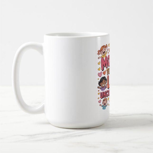 Mütter lehren uns bedingungslos zu lieben kaffeetasse (Links)