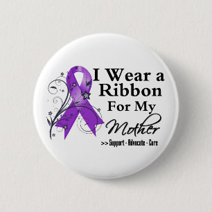Mutter-lila Band - pankreatischer Krebs Button