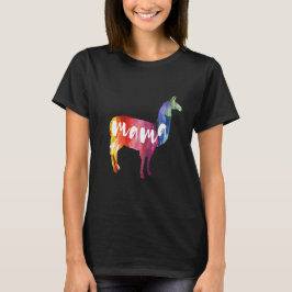 Mutter Llama. Aquarell-Kunst T-Shirt