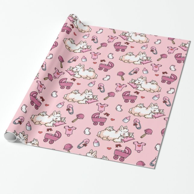 Mutter Llama Madness Geschenkpapier (Ungerollt)