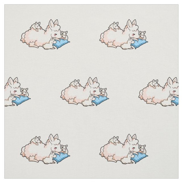 Mutter Llama Stoff (Muster)