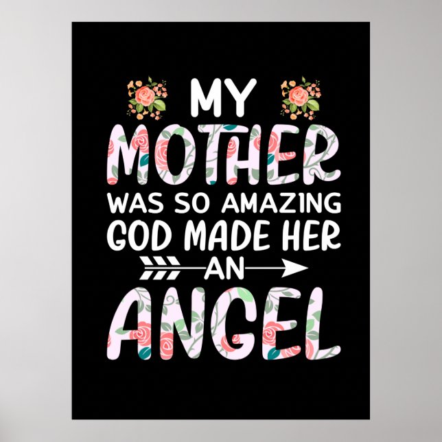 Mutter macht meine Mutter einen Engel Poster (Vorne)