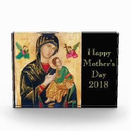 Mutter Madonna der unaufhörlichen Hilfe Jesus Fotoblock