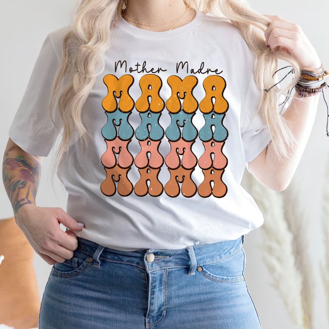 Mutter Madre Mama T - Shirt, Mama tee, Mama T - Sh T-Shirt (Von Creator hochgeladen)