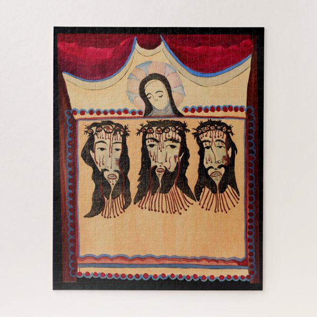 Mutter Maria Jesus Christus Thorn Kronenkunst Male (Vertikal)