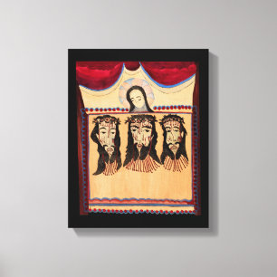 Mutter Maria Jesus Christus Thorn Kronenkunst Male Leinwanddruck