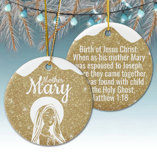 Mutter Maria Matthäus 1:18 Heiliger Geist Passage  Keramik Ornament