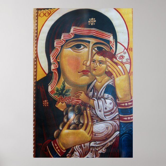 Mutter Maria und Jesus Kunst Poster (Vorne)