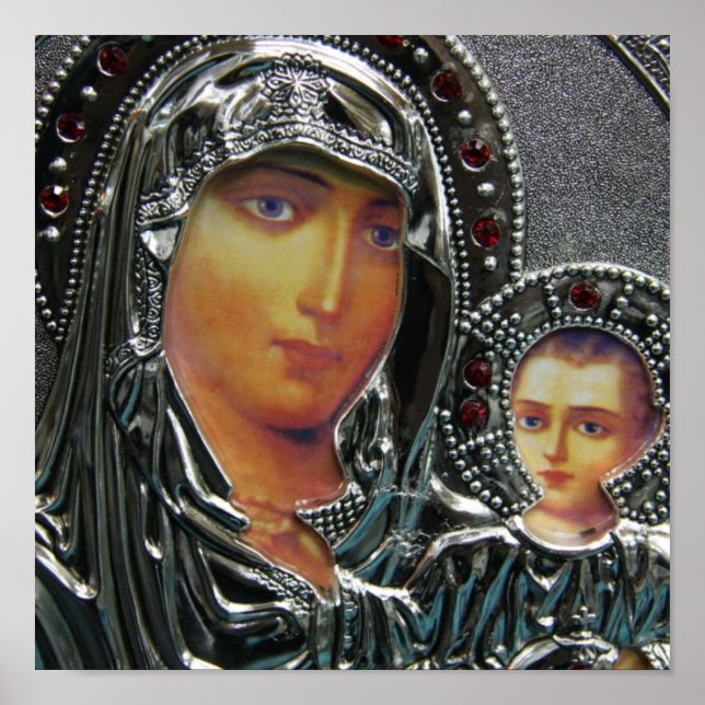 Mutter Mary and Baby Jesus Poster (Vorne)