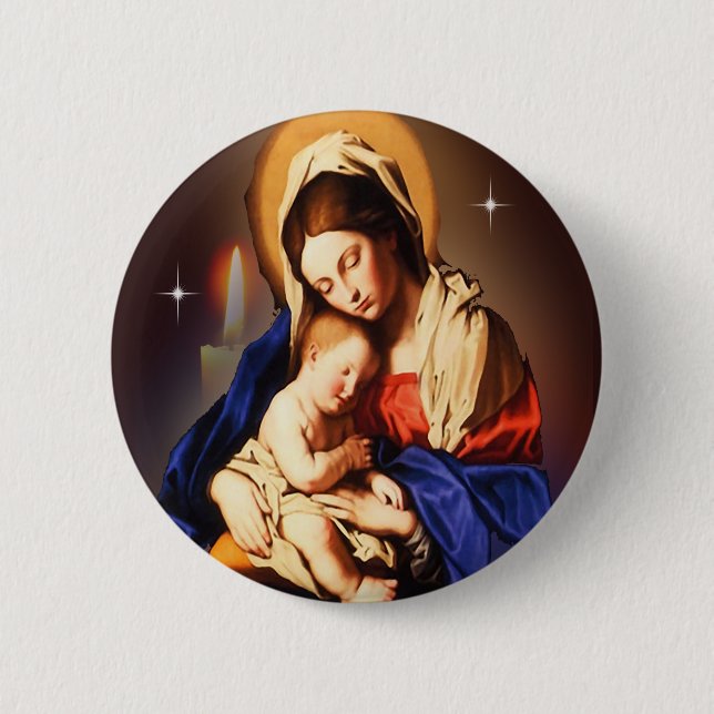 Mutter Mary Button (Vorderseite)