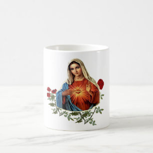 Mutter Mary entwirft Kaffeetasse