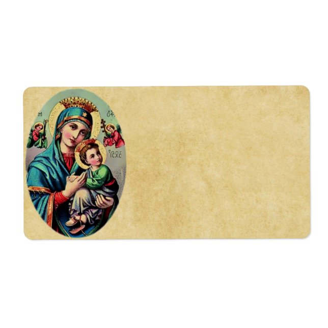 Mutter Mary Label (Vorne)