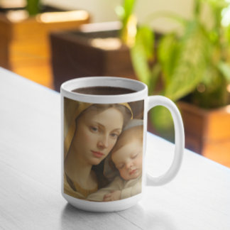 Mutter Mary mit Baby Jesus Version 21 Kaffeetasse
