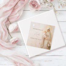 Mutter Mary mit Baby-Taufe