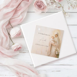 Mutter Mary mit Baby-Taufe Geschenkanhänger