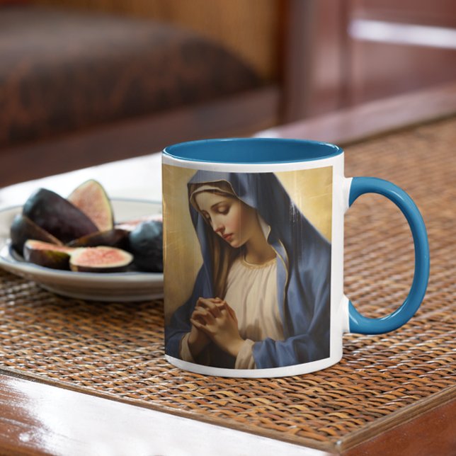 Mutter Mary Praying Version 5 Kaffeetasse (Mother Mary Praying version 5 Coffee Mug
)